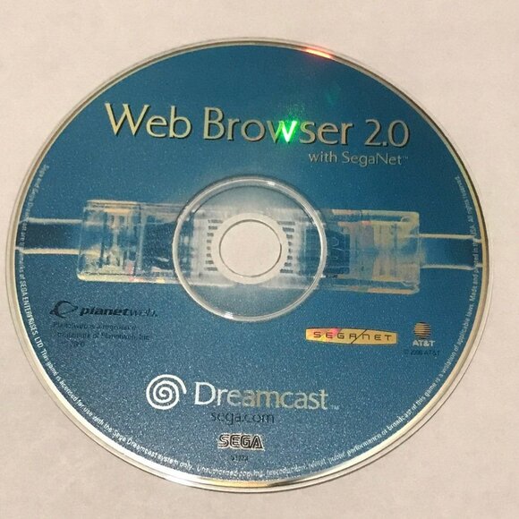Sega Dreamcast Web Browser 2.0 with SegaNet - Picture 1 of 1